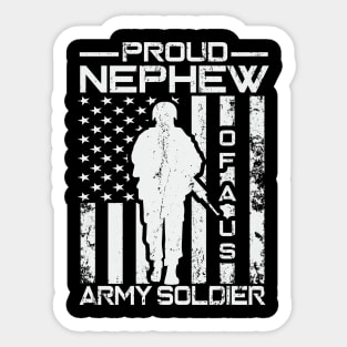 Proud Nephew of a US Army Soldier Sticker